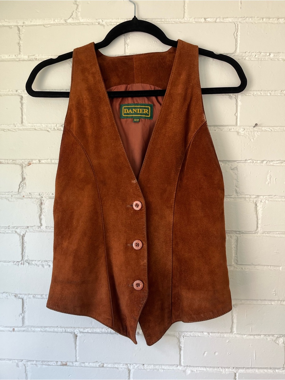 Vintage Genuine Suede Leather Danier Vest